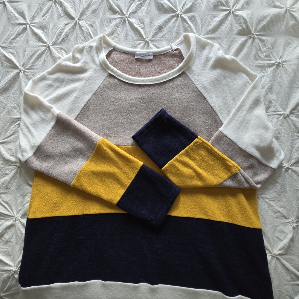 Chic Soul Colorblock Sweater - Picture 5 of 5